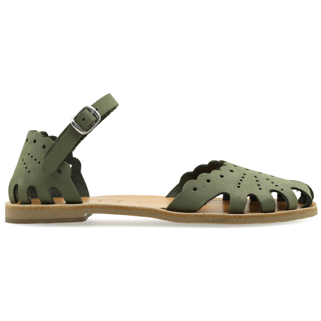 Flat closed sandals "Olympia"