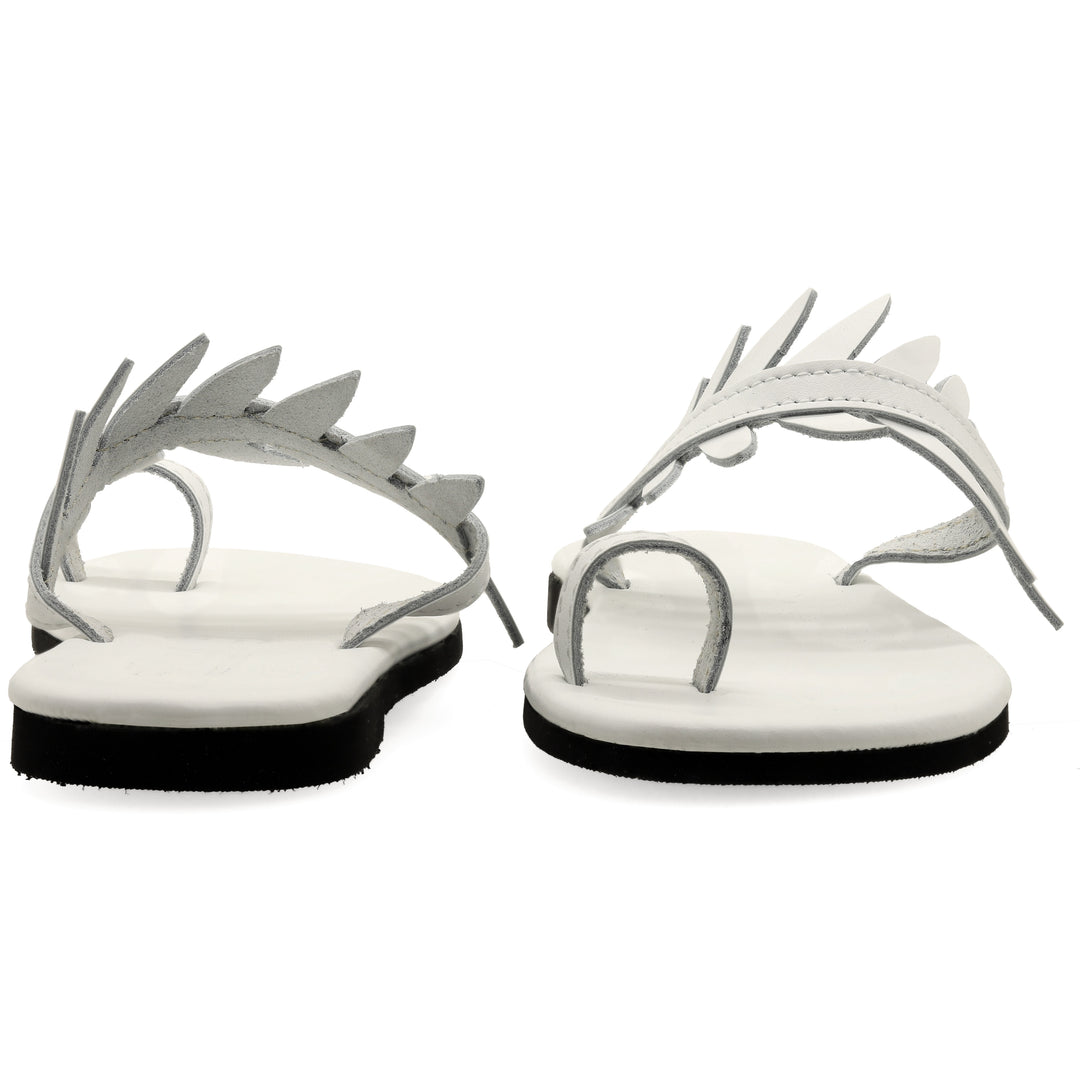 Sandalen Hausschuhe mit weicher Sohle und Olivenblättern "Arsinoe"