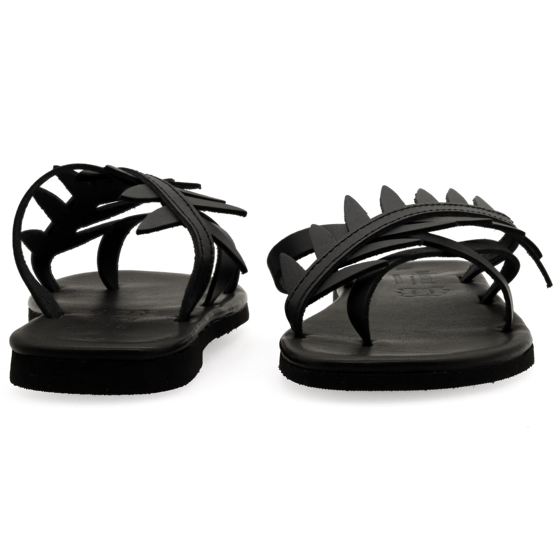 Sandal slippers with soft sole and olive leaves "Keróessa"