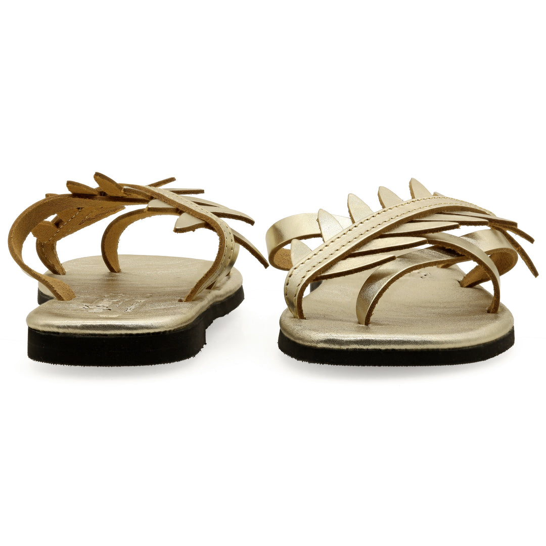 Sandal slippers with soft sole and olive leaves "Keróessa"