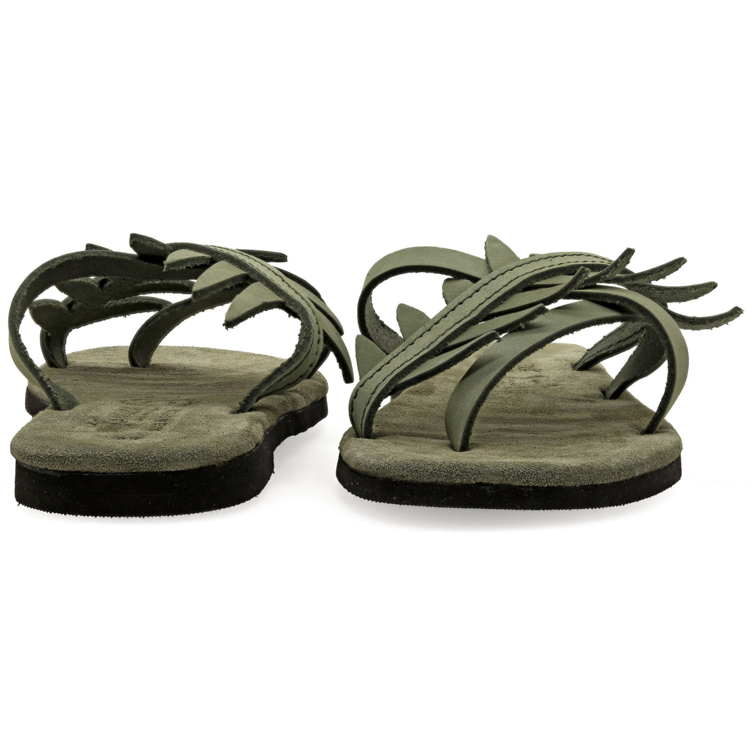 Sandal slippers with soft sole and olive leaves "Keróessa"