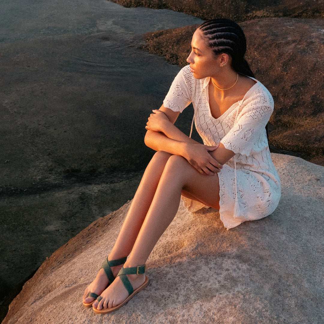 Gladiator sandals with soft sole "Phaedra"