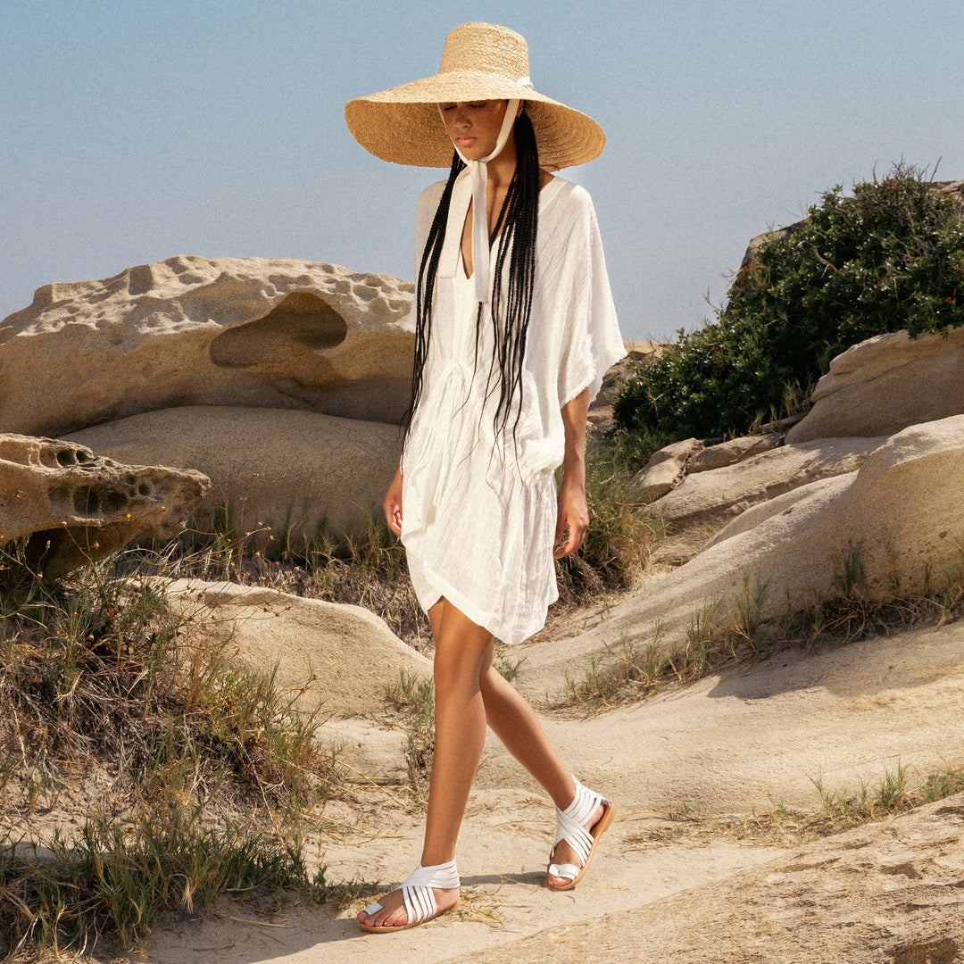 Gladiator sandals with zipper "Amaltheia"