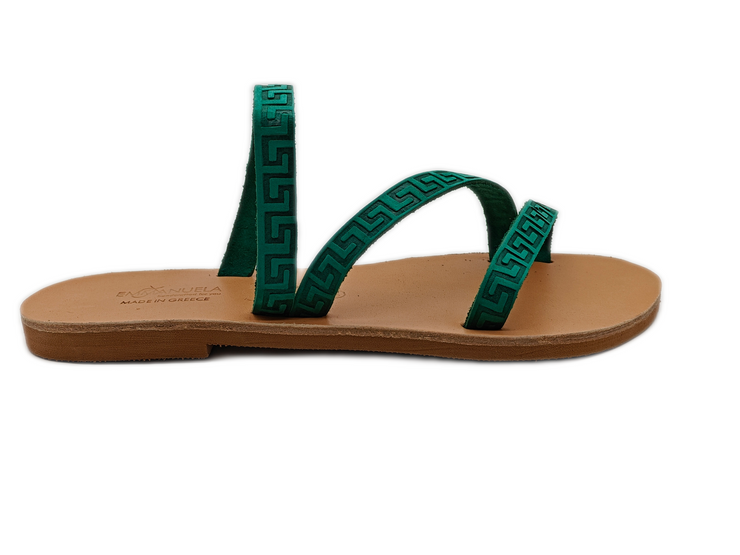 Slide on Meander Sandals "Serifos"