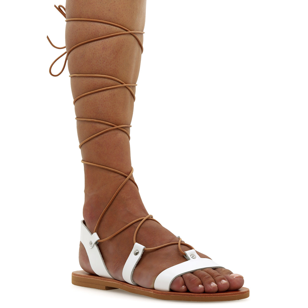 Gladiator sandals with laces "Nyx"