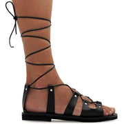 Calf High Tie up Gladiator Sandals "Paxi"