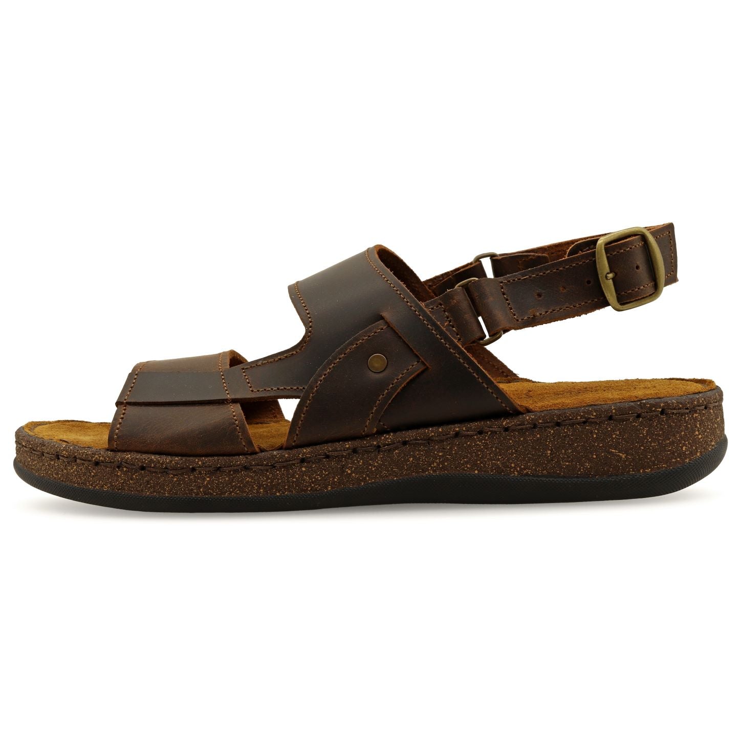 Emmanuela - handcrafted for you®- Ανδρικά Καφέ Ανατομικά Σανδάλια