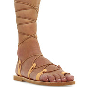 Calf High Tie up Gladiator Sandals "Alcinoe"