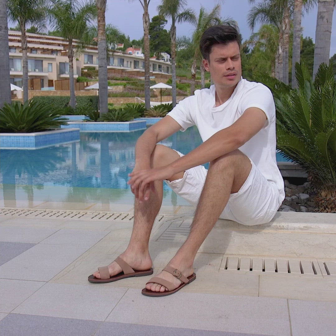 Men's sandals with buckle "Eros"