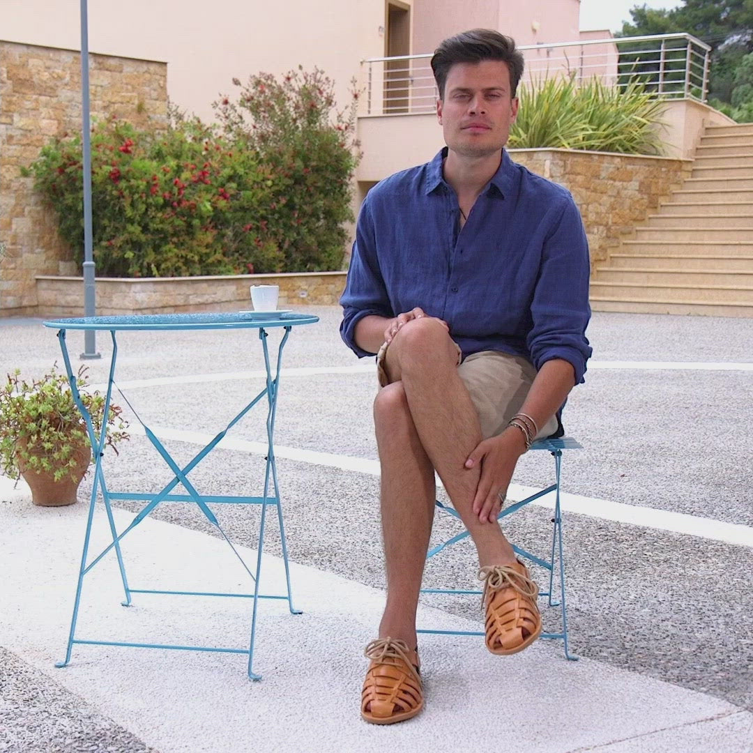 Ανδρικά σανδάλια με κορδόνια "Βάκχος"