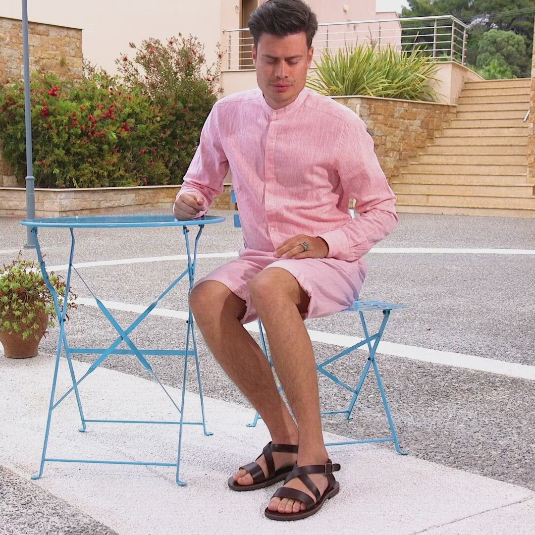 Pánské sandály s přezkou "Midas"