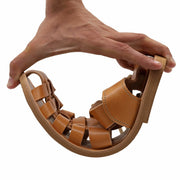 Emmanuela - handcrafted for you® Gladiator Sandalen für Herren "Midas" aus Beige leder