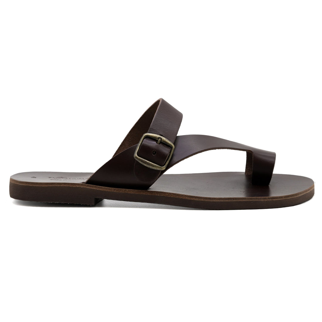 Emmanuela - handcrafted for you® Zehenringsandalen für Herren "Poseidon" aus Braun leder