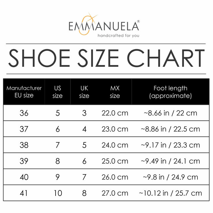 Emmanuela - handcrafted for you® Espadrilles aus Leder mit Schnallenriemen aus Schwarze leder