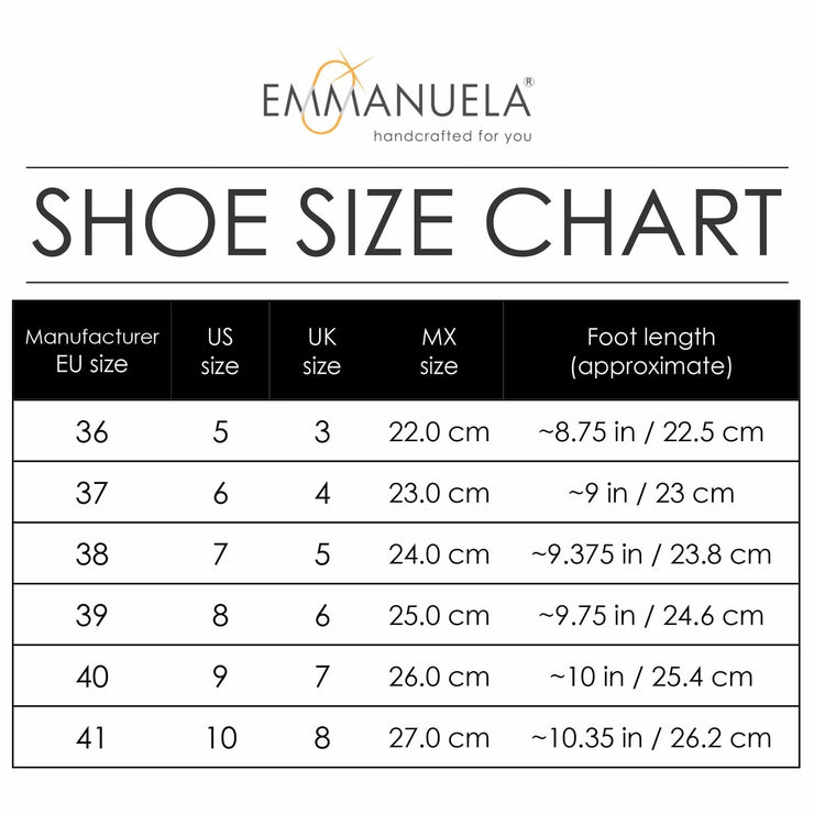 Emmanuela - handcrafted for you® Gepolsterte Einlegesohlen Sandalen mit Schnallenriemen "Persephone" aus Schwarze leder