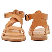 Emmanuela - handcrafted for you® Gladiator-Sandalen mit Schnallenriemen "Echo" aus Weiße leder