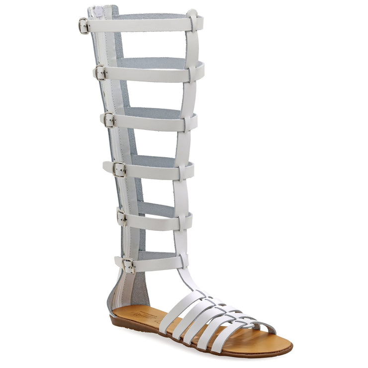 Free People Sun Chaser Tall Gladiator Sandals in White | Lyst