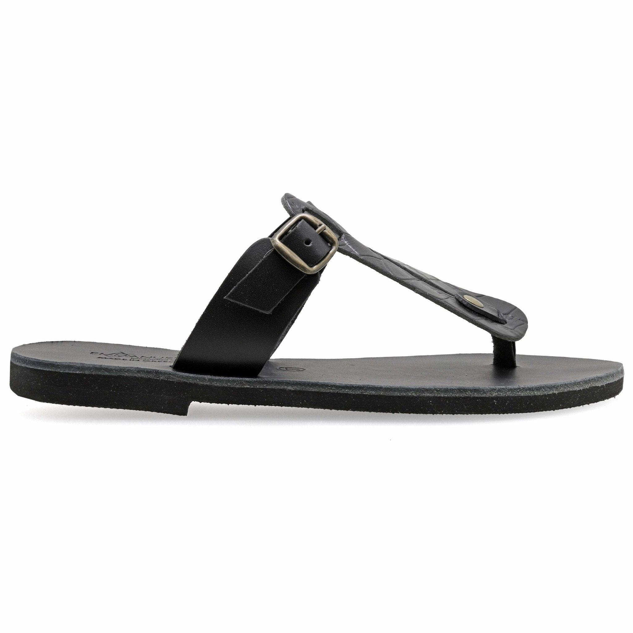 Δερμάτινα Σανδάλια παντόφλες λέοπαρντ "Ευτέρπη" - Ζέβρα - Emmanuela - handcrafted for you®