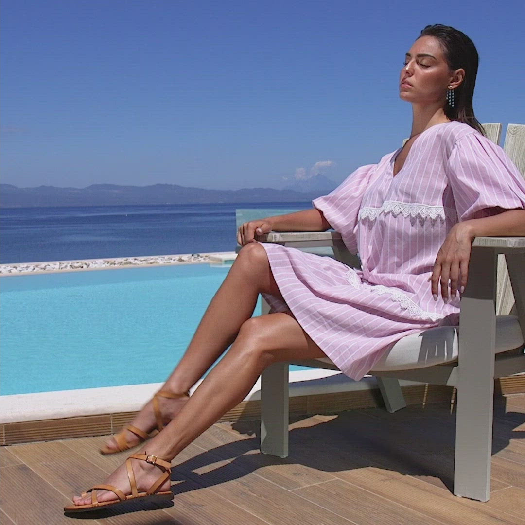 Flat sandals with soft sole "Aigli"